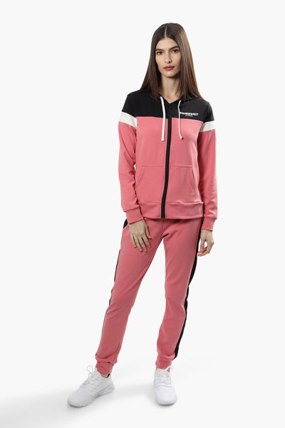 Fahrenheit Tie Waist Side Stripe Joggers - Pink - Womens Joggers & Sweatpants - Fairweather