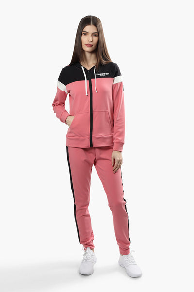 Fahrenheit Colour Block Front Zip Hoodie - Pink - Womens Hoodies & Sweatshirts - Fairweather
