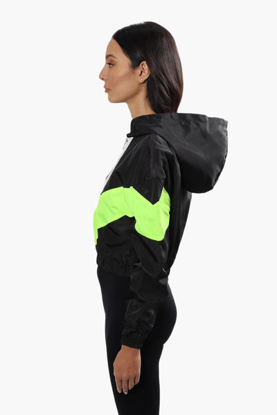 New Look Sport Cropped Chevron Hoodie - Black - Womens Hoodies & Sweatshirts - Fairweather