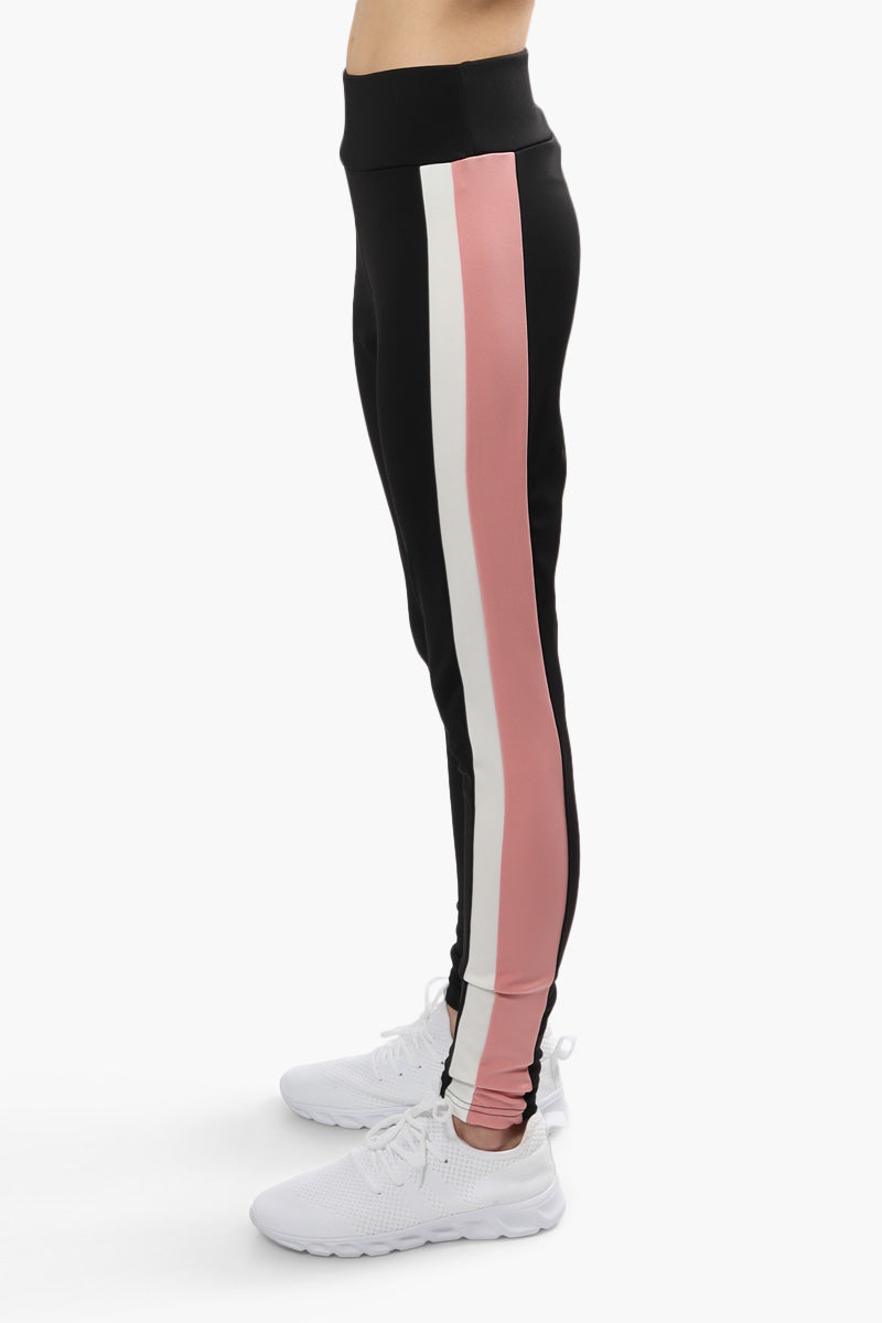 Canada Weather Gear Solid Side Stripe Leggings - Black - Womens Leggings - Fairweather