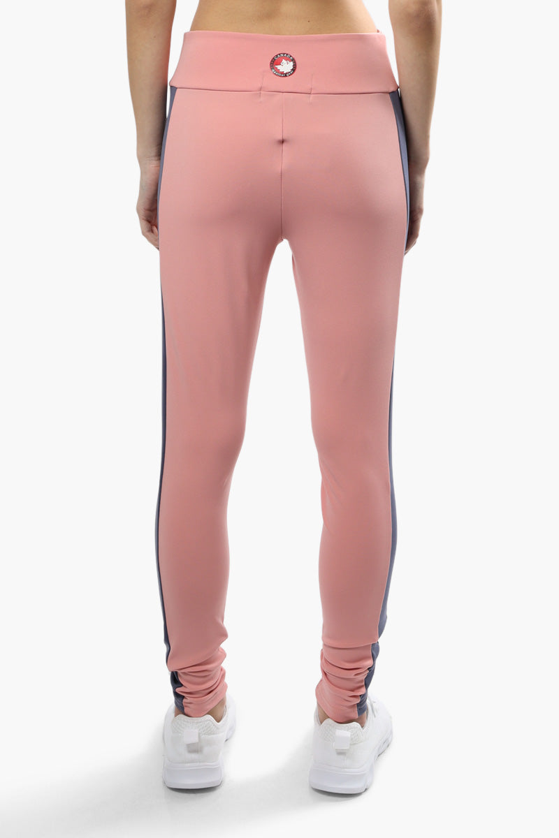 Canada Weather Gear Solid Side Stripe Leggings - Pink - Womens Leggings - Fairweather