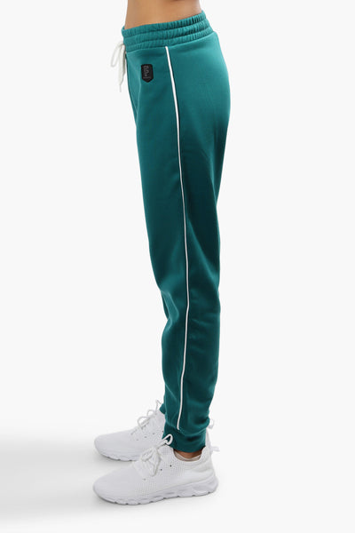 Fahrenheit Solid Piping Detail Joggers - Teal - Womens Joggers & Sweatpants - Fairweather