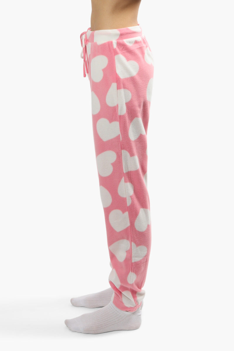 Canada Weather Gear Plush Pajama Joggers - Pink - Womens Pajamas - Fairweather