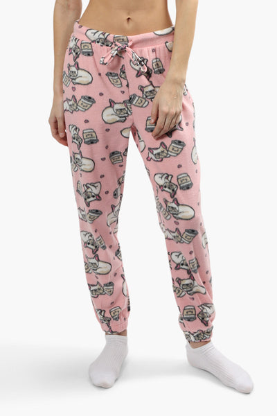 Canada Weather Gear Plush Pajama Joggers - Pink - Womens Pajamas - Fairweather