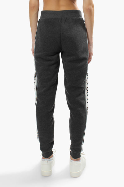 New Look Solid Side Print Joggers - Grey - Womens Joggers & Sweatpants - Fairweather