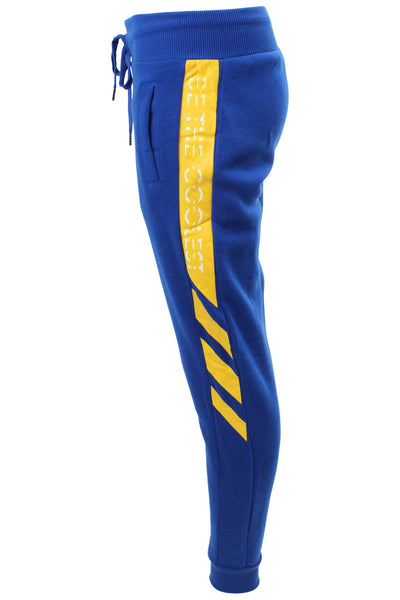 New Look Be The Coolest Side Print Joggers - Blue - Womens Joggers & Sweatpants - Fairweather