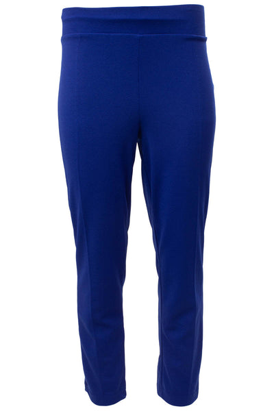 Solid Elastic Waist Pencil Pants - Blue - Womens Pants - Fairweather