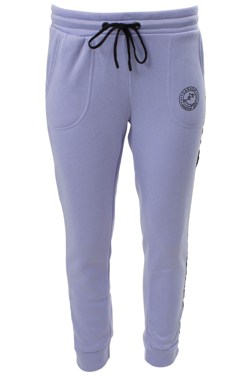 Canada Weather Gear Side Logo Panel Sweatpants - Lavender - Womens Joggers & Sweatpants - Fairweather