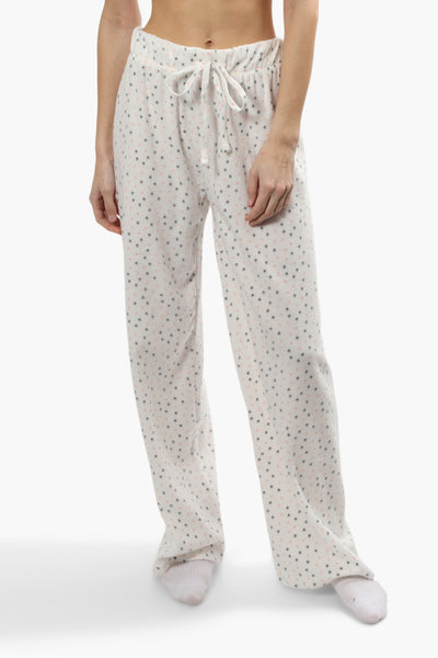 Canada Weather Gear Plush Wide Leg Pajama Pants - White - Womens Pajamas - Fairweather