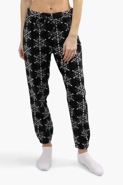 Canada Weather Gear Plush Pajama Joggers - Black - Womens Pajamas - Fairweather