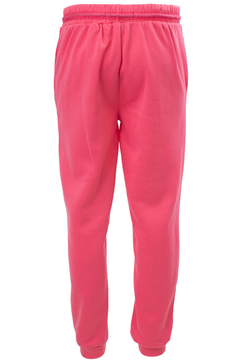 Super Triple Goose Solid Tie Waist Jogger Sweatpants - Pink - Womens Joggers & Sweatpants - Fairweather
