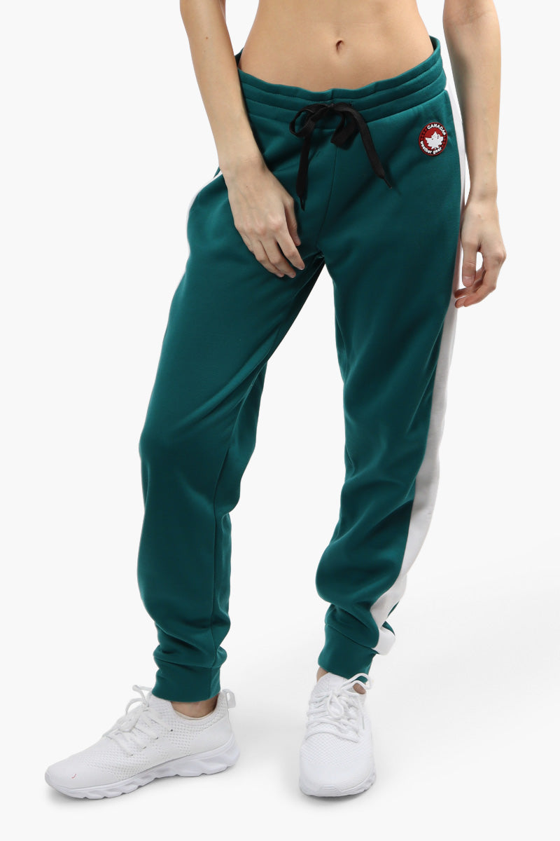 Canada Weather Gear Solid Side Stripe Joggers - Teal - Womens Joggers & Sweatpants - Fairweather