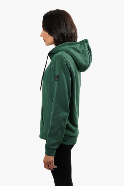 Fahrenheit Sherpa Lined Front Zip Hoodie - Green - Womens Hoodies & Sweatshirts - Fairweather