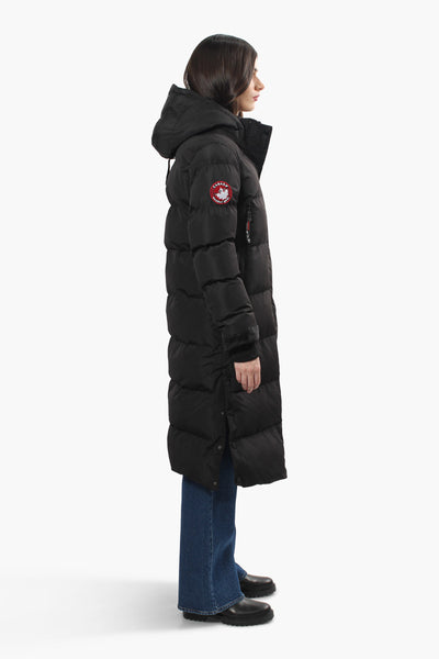Canada Weather Gear Long Puffer Parka Jacket - Black - Womens Parka Jackets - Fairweather