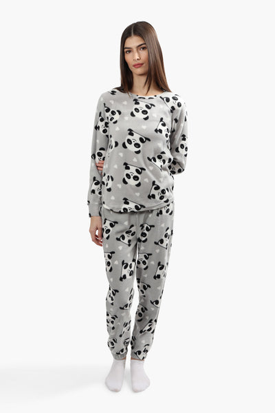 Canada Weather Gear Plush Crewneck Pajama Top - Grey - Womens Pajamas - Fairweather