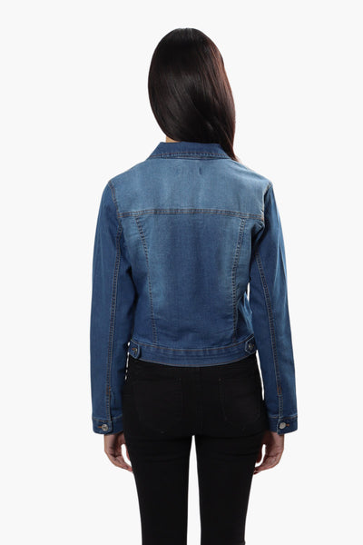 New Look Buttoned Flap Pocket Denim Jacket - Blue - Womens Denim Jackets & Vests - Fairweather