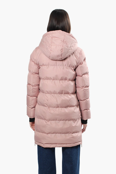 Canada Weather Gear Side Zip Puffer Parka Jacket - Pink - Womens Parka Jackets - Fairweather