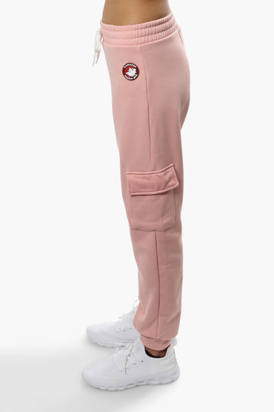 Canada Weather Gear Tie Waist Cargo Joggers - Pink - Womens Joggers & Sweatpants - Fairweather