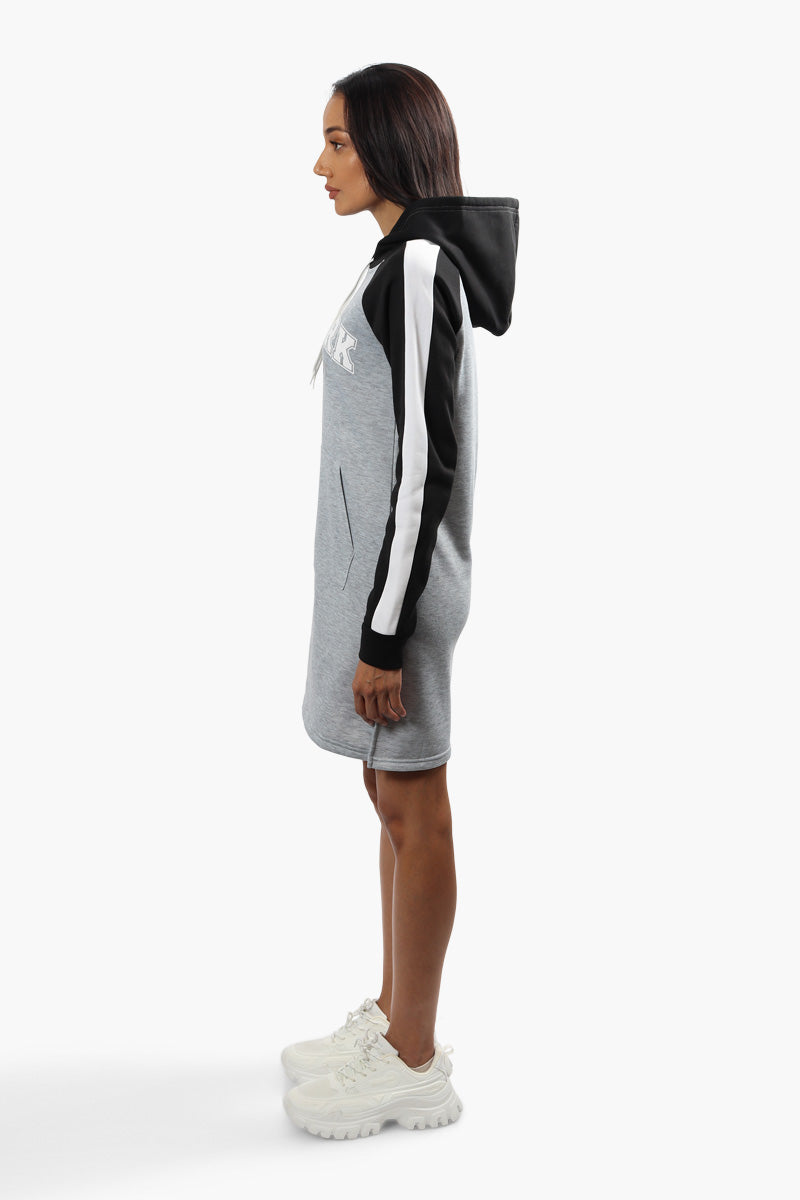 Fahrenheit New York Print Tunic Hoodie - Grey - Womens Hoodies & Sweatshirts - Fairweather