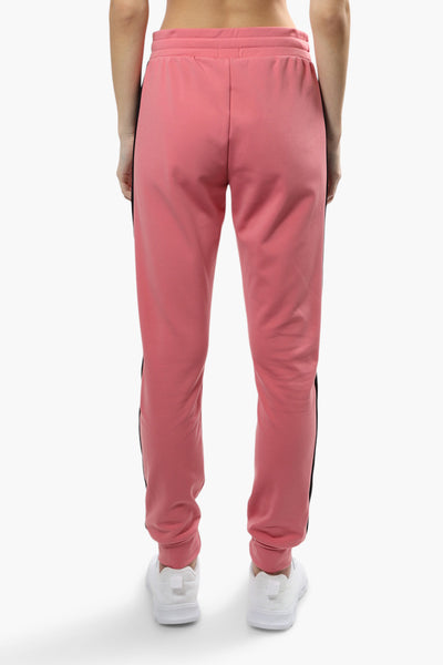 Fahrenheit Tie Waist Side Stripe Joggers - Pink - Womens Joggers & Sweatpants - Fairweather