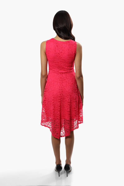 Limite Sleeveless Lace Cocktail Dress - Pink - Womens Cocktail Dresses - Fairweather