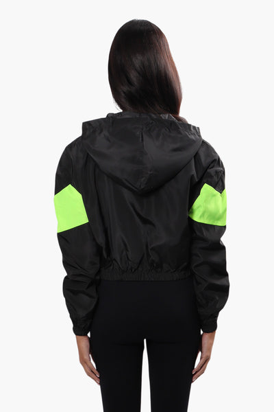 New Look Sport Cropped Chevron Hoodie - Black - Womens Hoodies & Sweatshirts - Fairweather