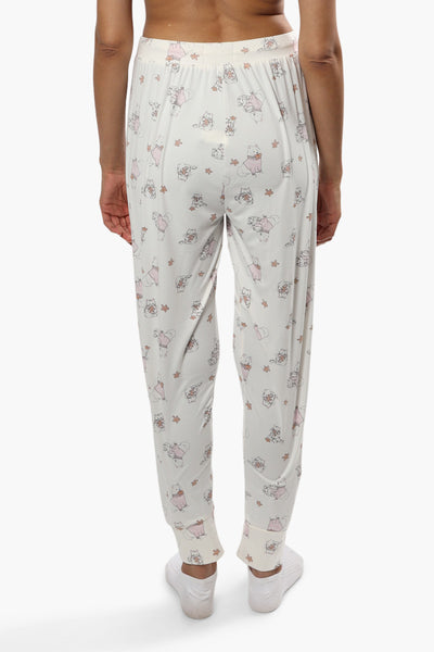 Cuddly Canuckies Pet Print Pajama Pants - White - Womens Pajamas - Fairweather