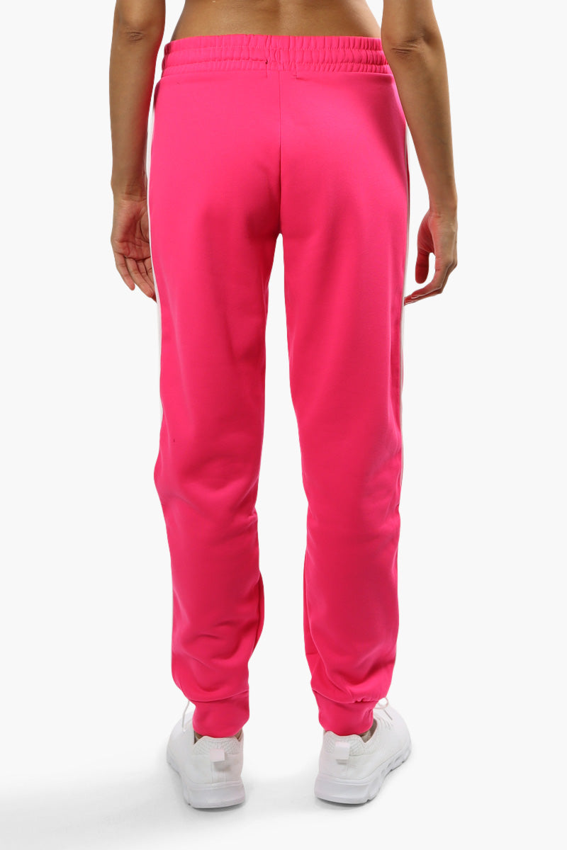 Fahrenheit Solid Piping Detail Joggers - Pink - Womens Joggers & Sweatpants - Fairweather
