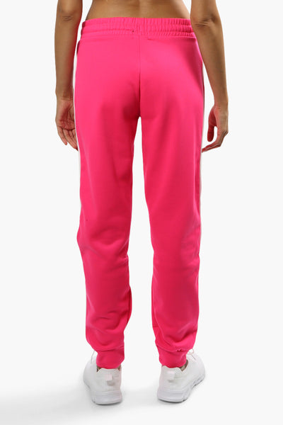 Fahrenheit Solid Piping Detail Joggers - Pink - Womens Joggers & Sweatpants - Fairweather