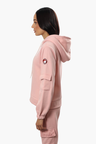 Canada Weather Gear Pocket Sleeve Sherpa Hoodie - Pink - Womens Hoodies & Sweatshirts - Fairweather