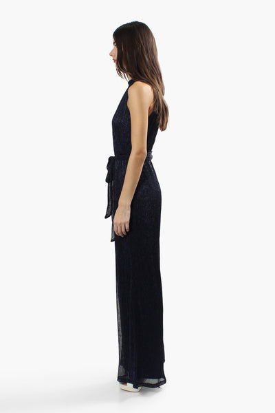Limite Sleeveless Belted Jumpsuit - Navy - Womens Jumpsuits & Rompers - Fairweather