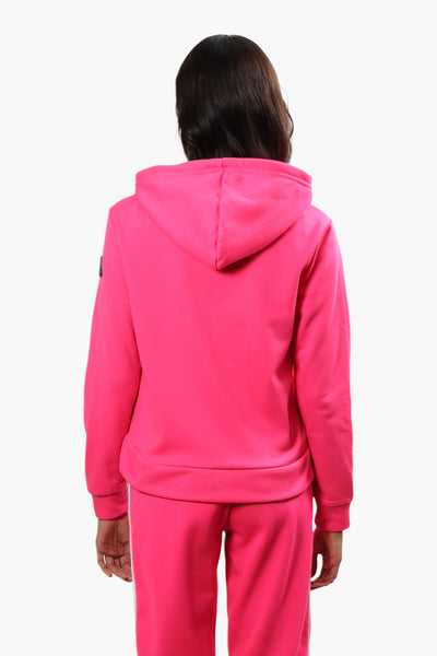 Fahrenheit Solid Piping Detail Hoodie - Pink - Womens Hoodies & Sweatshirts - Fairweather
